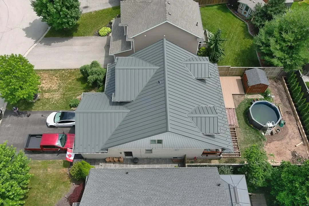 Residential Roof Replacement - Gray Shingles - Before - Old Roof
